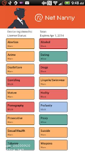 Net Nanny on Smartphone